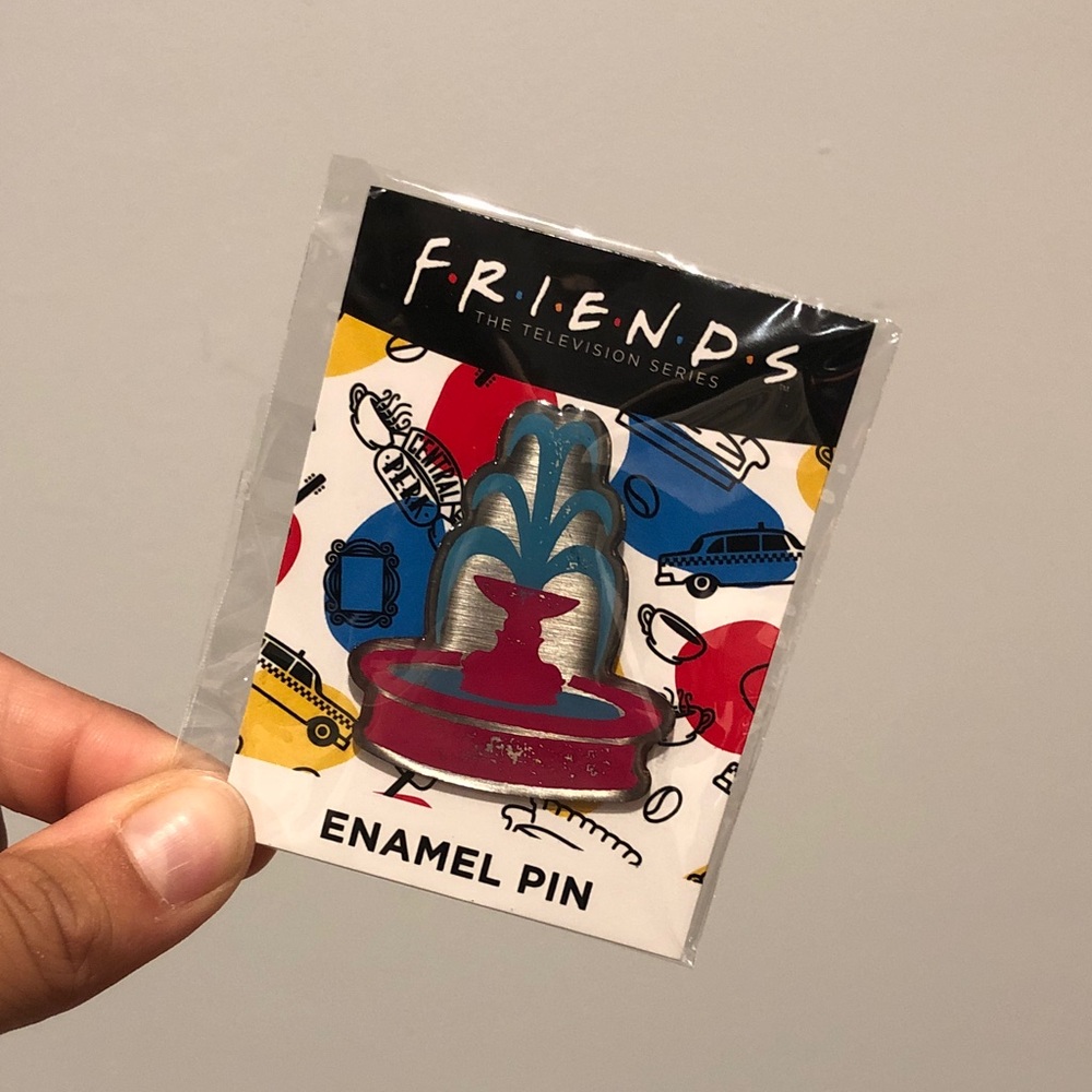 Culturefly Friends Fountain Enamel Pin